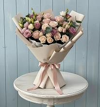 Букет цветов из:  Розы и Лизиантусы #REPLACE_PRED# Ельце