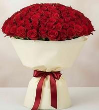 Букет 101 Красная роза Милано в Ельце