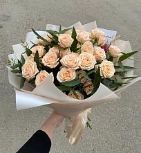 Букет Кремовые розы Латте в Ельце
