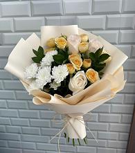 Букет цветов из:  Розы и Хризантемы в Ельце