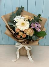 Букет цветов из:  Герберы и Хризантемы в Ельце
