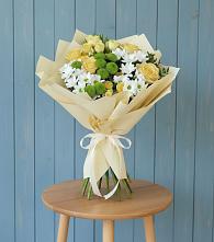 Букет цветов из:  Хризантемы и Розы в Ельце