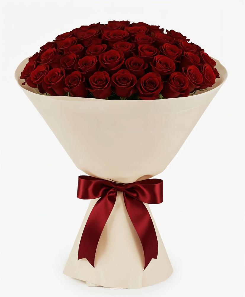 Букет 101 Бордовая роза Блэк Бакарра в Ельце