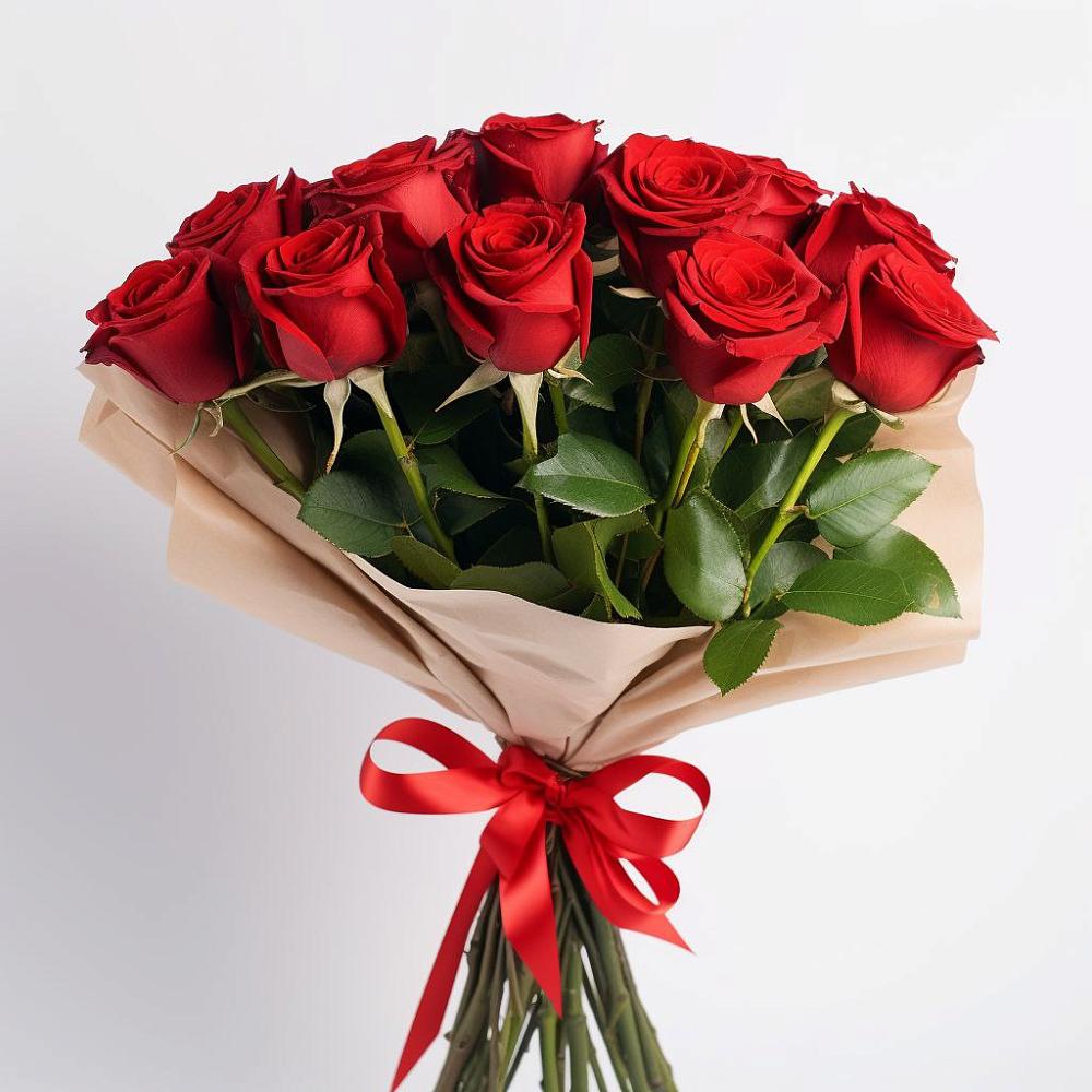 Букет 11 Красных роз Эдлесс Лав в Ельце