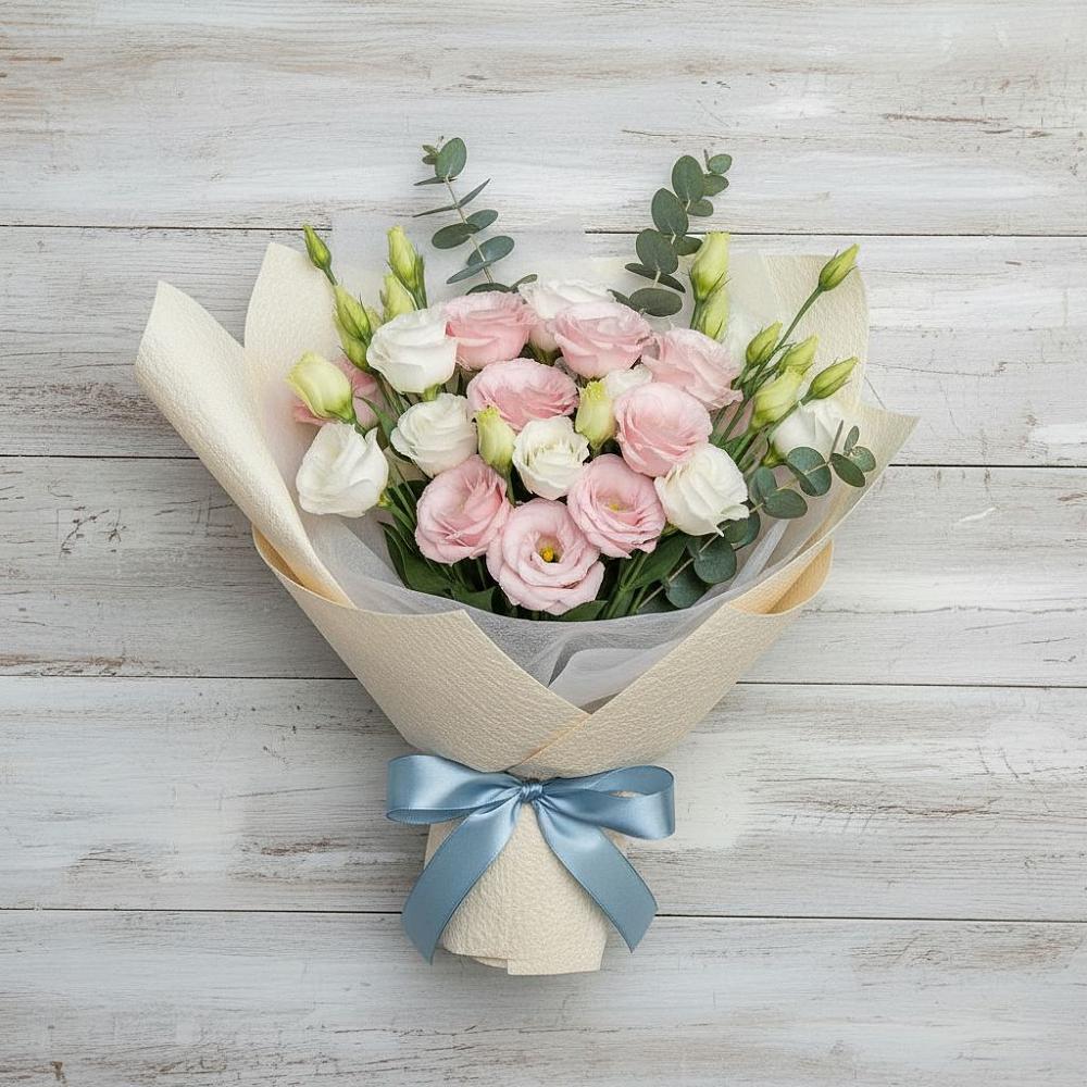 Букет цветов из: Лизиантусы в Ельце